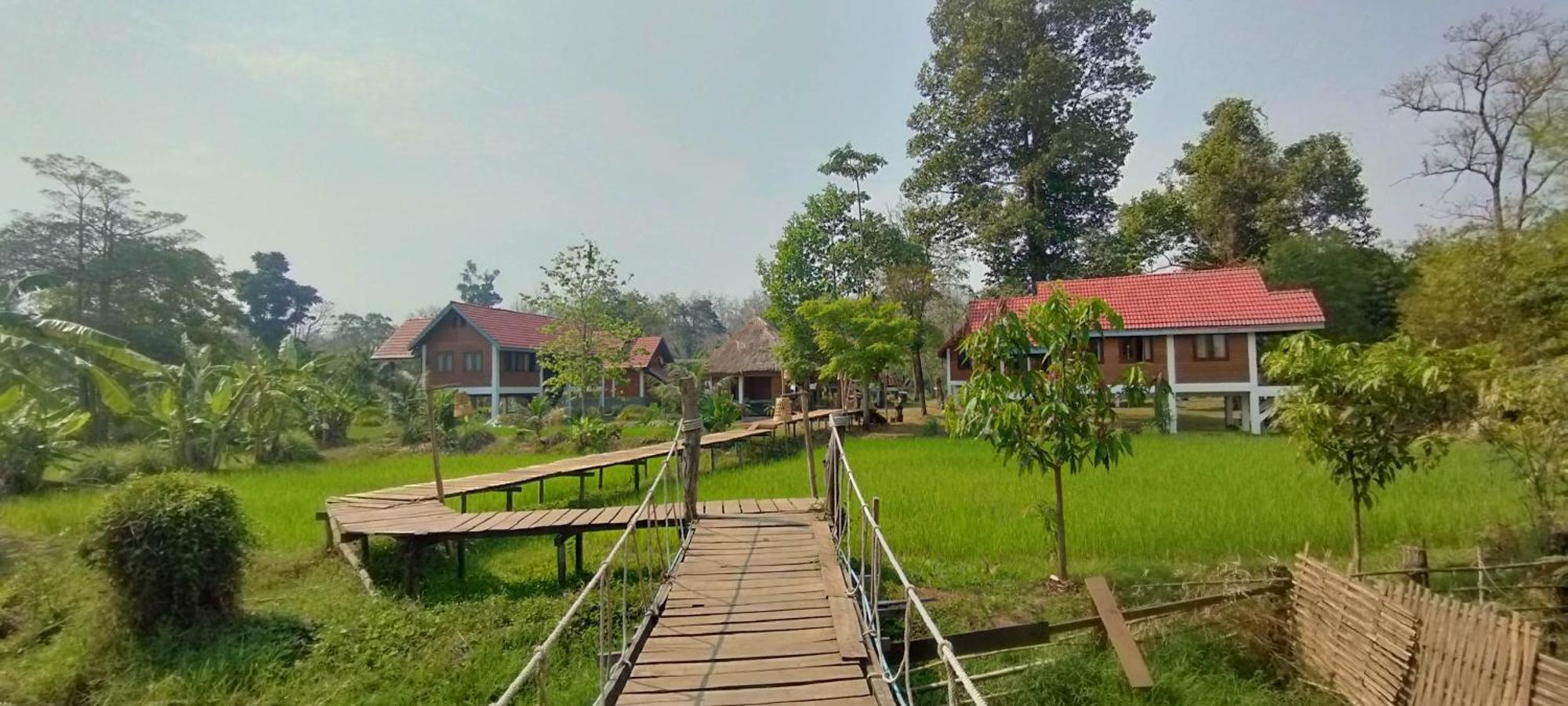 Bolaven Garden Bungalow And Tent - Tad Lo Ban Kiangtat Exteriör bild