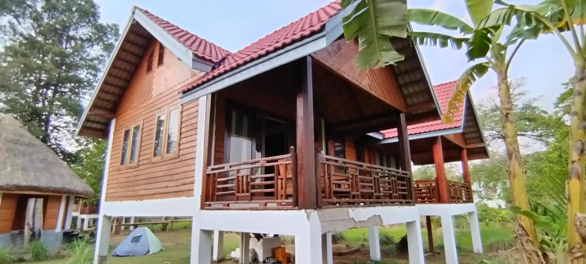 Bolaven Garden Bungalow And Tent - Tad Lo Ban Kiangtat Exteriör bild